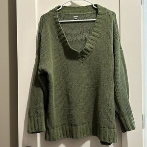 Aerie soft oversized sweater knitted texture